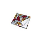 Couverture r�versible wax fleurs rouge