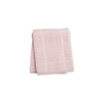 Couverture tricot de coton - rose