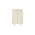 Cream - vaisselier 115 cms en bois massif ivoire