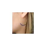 Croles en acier inoxydable et lapis lazuli