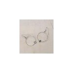 Cr�oles ax� nacre argent 925