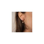 Cr�ole dor�e dormeuse - fleur