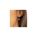 Crole dore dormeuse - quartz rose