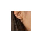 Cr�ole dormeuse - cristal lilas