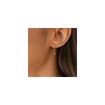 Cr�ole dormeuse - cristal violet