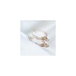 Creoles perles plaqu or