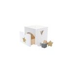 Cube d'éveil en bois silver Cube d'éveil en bois silver