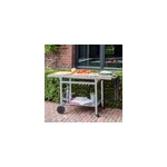 Desserte pour plancha en bois et m�tal grandi xl