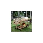 Desserte roulante en teck ecograde part