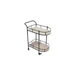 Desserte � roulettes bois et m�tal