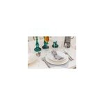 Dessous d'assiette �toile argent 38cm - lot de 6