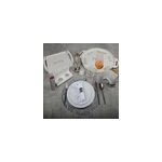 Dessous d'assiette g�om�trique argent - lot de 6