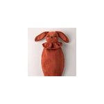 Doudou attache - tétine lapin terracota Doudou attache - tétine lapin terracota