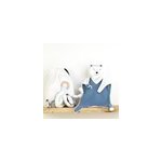 Doudou lange ours brun orage