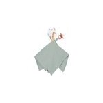 Doudou lapin attache ttine safari vert