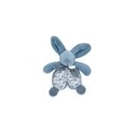 Doudou lapin bleu 18 cm