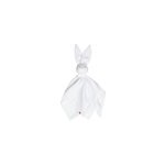 Doudou lapin en gaze de coton blanc 50
