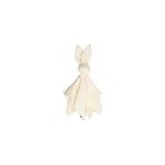 Doudou lapin en gaze de coton cru 50 x