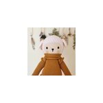 Doudou fait main mouton caramel