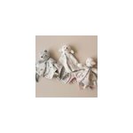 Doudou mouchoir bb blanc 34x34 cm