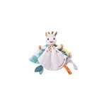 Doudou plat sophie la girafe avec attache sucette