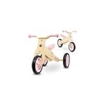 Draisienne enfant bois 2 ou 3 roues rose