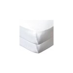Drap housse 60x120 cm - lot de 2 - blanc blanc en coton bio