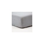 Drap housse 70x140 cm gris - drap housse b�b� en gaze de coton