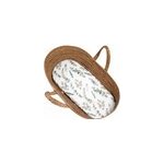 Drap housse couffin ovale eucalyptus