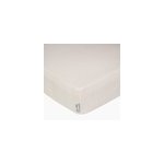 Drap housse en gaze de coton beige