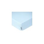 Drap housse en gaze de coton bleu