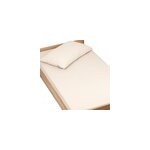 Drap housse gaze de coton uni beige