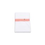 Draps plat en coton bio blanc