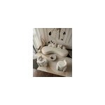 Dune - canap� arrondi 3 places en tissu beige