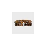 Duo de bracelets en oeil de tigre
