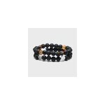 Duo de bracelets pierre de lave & agate