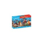 Duo de cascadeurs quad, moto et tre