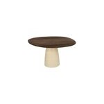 Dylon - table � manger ronde 4 personnes d140 bois massif brun