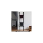 Echelle porte - serviette en bambou noir Echelle porte - serviette en bambou noir