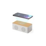 Enceinte chargeur sans fil 10w charge rapide. connexion bluetooth.