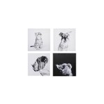 Ensemble de 4 tableaux sur toile imprim�
