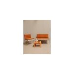 Ensemble banquette et fauteuil n48