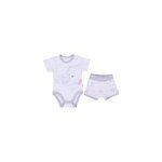 Ensemble bb body coton bio blanc