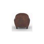 Ensemble canap et fauteuil marron vieilli 4 places - club