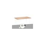 Ensemble repas table de jardin rectangulaire en bois teck maldives avec 4 fauteu