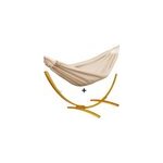 Ensemble support bois avec hamac simple �cru