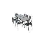 Ensemble table, chaises et fauteuils de jardin olhos
