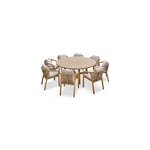 Ensemble table et fauteuils de jardin serena