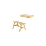 Étagère pour maisonnette + banc Étagère pour maisonnette + banc
