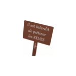 tiquette de jardin  planter avec citation - mars sabl